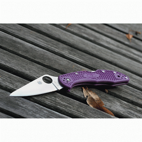 Складной нож Spyderco Delica 4 Flat Ground - 11FPPR фото 8