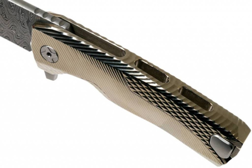 Складной нож Lion Steel ROK DD GL Damascus Gold фото 11 Складной нож Lion Steel ROK DD GL Damascus Gold фото 11
